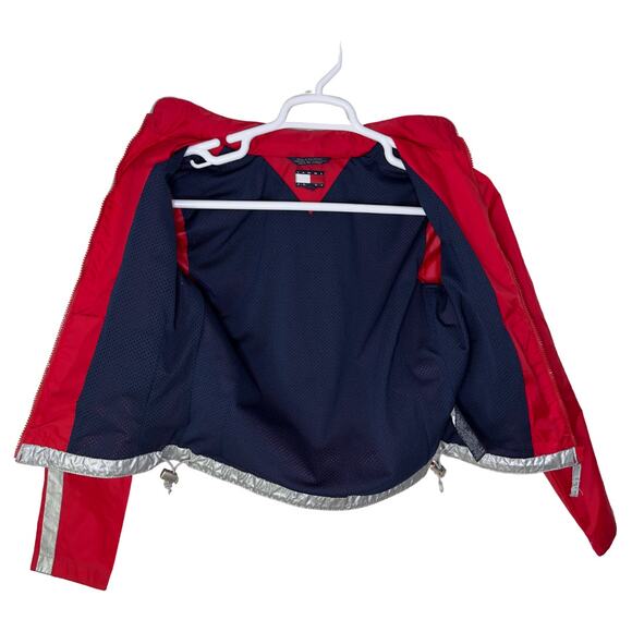 Vintage Tommy Hilfiger Girl Sport Women's‎ Medium Jacket Windbreaker Red Y2K - Picture 4 of 9